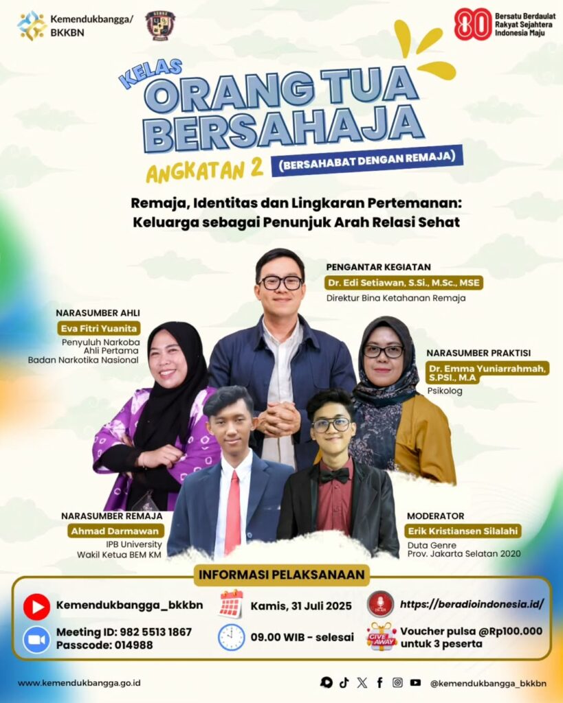KELAS ORANG TUA BERSAHAJA – ANGKATAN 2: Bersahabat dengan Remaja
