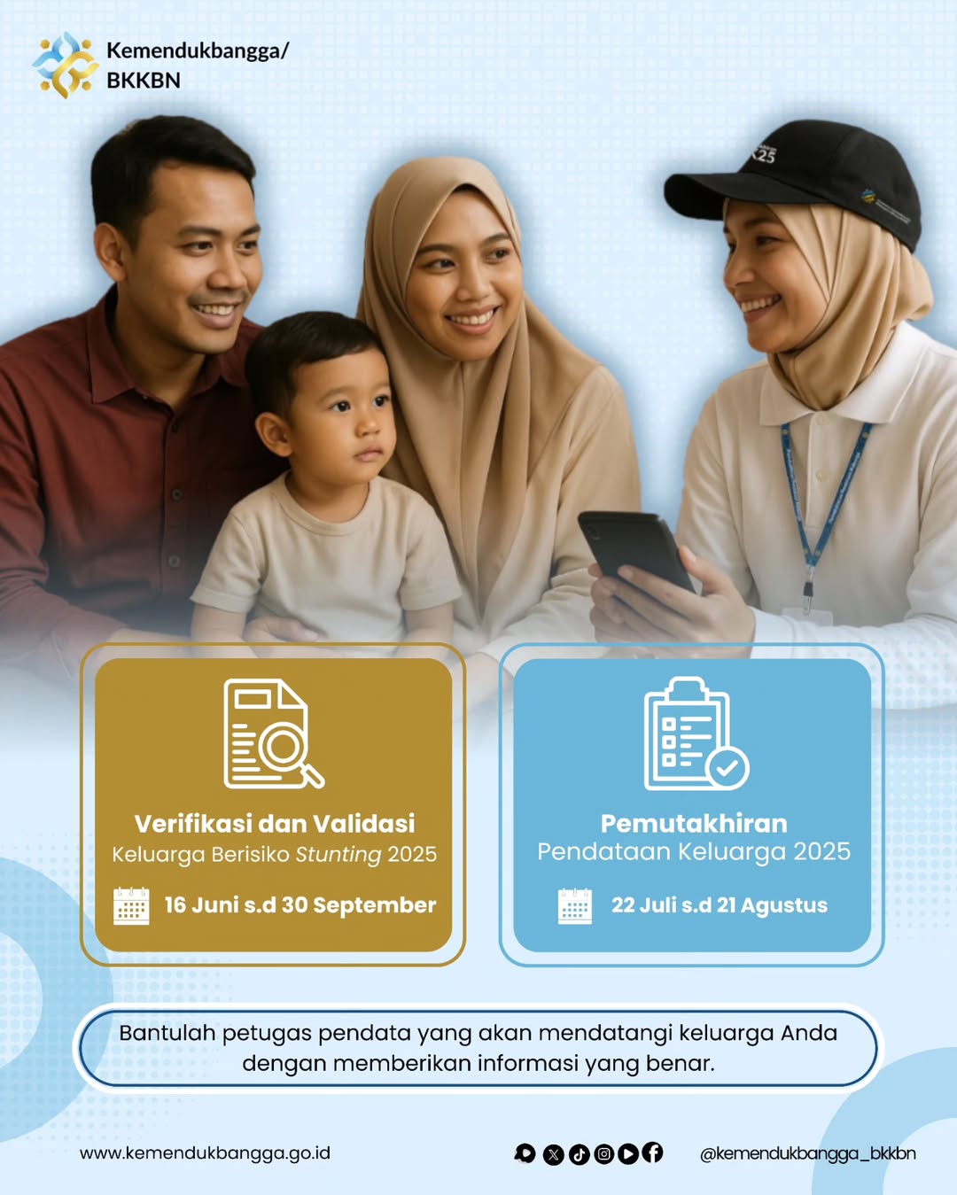 Verifikasi dan Validasi (Verval) Keluarga Berisiko Stunting dan Pemutakhiran Pendataan Keluarga
