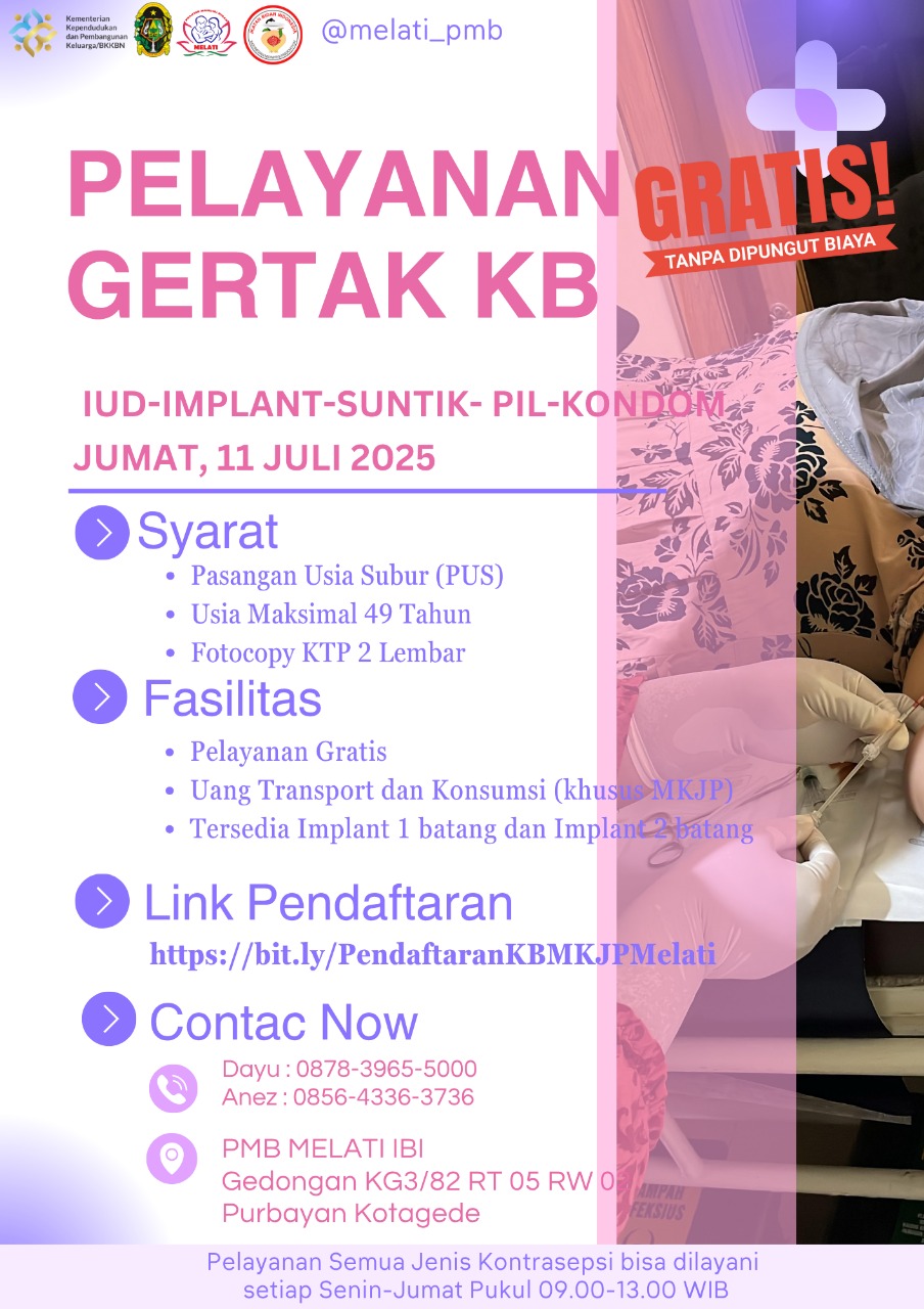 Pelayanan Gertak KB PMB Melati Juli 2025